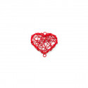 /B272M-08 Conf. 12pz cuore intreccio metall. 3x2,5 ROSSO