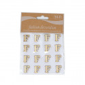 /T067-F Conf. 16pz lettera F adesiva legno