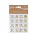 /T067-R Conf. 16pz lettera R adesiva legno