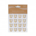 /T067-U Conf. 16pz lettera U adesiva legno