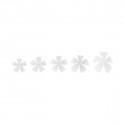 /22853 Set 15 fiori adesivi BIANCHI
