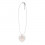 /TUA3 Collana cuore+rosa PESCA c/plex pizzo BIANCO