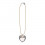/TUA4 Collana cuore+rosa PESCA c/plex pizzo NERO