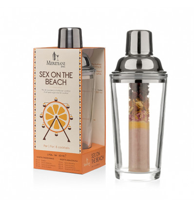 /3124 Shaker vetro con preparato SEX ON THE BEACH +(35520)