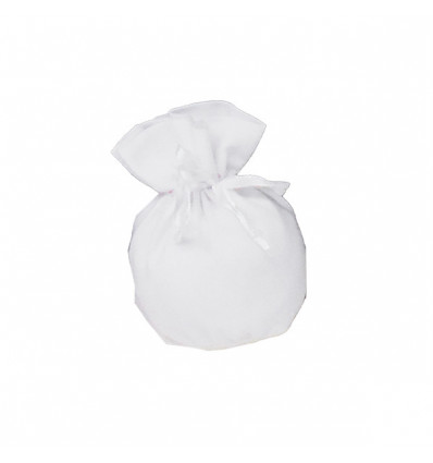 /K4003-B Sacchetto puffo d6,5x11 tipo cotone BIANCO