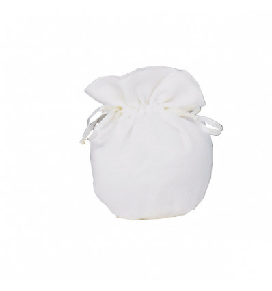 /K4003-P Sacchetto puffo d6,5x11 tipo cotone PANNA