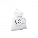 /K5007-ARG Sacchetto 9x11 BIANCO c/p.chiavi COMUNIONE arg