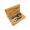 TB 1115 Cavatappi Luxe e tappo neri in cofanetto Bamboo