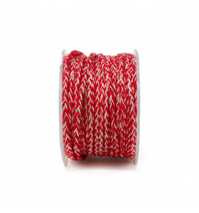 F1100-RO Treccia lino mm5x25mt ROSSO 31
