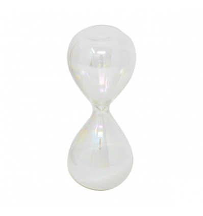 TB 1682 Clessidra h20 vetro MADREP. sabbia bianca GIFT BOX