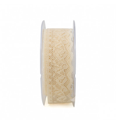 P62634 N.Pizzo nylon tir.lat. mm35x15mt ECRU' 2